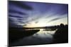 Long-Exposure Photography, Lake with Cloud Cover, Water Reflection-Benjamin Engler-Mounted Photographic Print