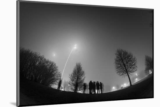 Long-Exposure Photography New Year's Eve, Fog-Benjamin Engler-Mounted Photographic Print