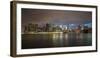 Long-Exposure Photography, View at Manhattan, New York, Usa-Benjamin Engler-Framed Photographic Print