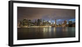 Long-Exposure Photography, View at Manhattan, New York, Usa-Benjamin Engler-Framed Photographic Print