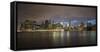 Long-Exposure Photography, View at Manhattan, New York, Usa-Benjamin Engler-Framed Stretched Canvas