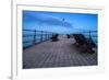 Long Exposure Seascape Landscape during Dramatic Evening in Winter-Veneratio-Framed Photographic Print