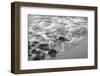 Long exposure shot of waves and rocks on the coast, California, USA-Panoramic Images-Framed Photographic Print