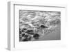 Long exposure shot of waves and rocks on the coast, California, USA-Panoramic Images-Framed Photographic Print