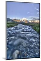 Long Exposure Technique to Capture the Running Water of a Stream in Valmalenco-ClickAlps-Mounted Photographic Print