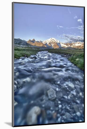 Long Exposure Technique to Capture the Running Water of a Stream in Valmalenco-ClickAlps-Mounted Photographic Print