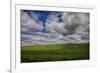 Long Fence Running through the Wheat Field-Terry Eggers-Framed Photographic Print