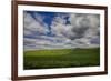 Long Fence Running through the Wheat Field-Terry Eggers-Framed Photographic Print