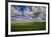 Long Fence Running through the Wheat Field-Terry Eggers-Framed Photographic Print