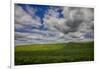 Long Fence Running through the Wheat Field-Terry Eggers-Framed Photographic Print