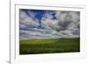 Long Fence Running through the Wheat Field-Terry Eggers-Framed Photographic Print