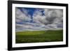 Long Fence Running through the Wheat Field-Terry Eggers-Framed Photographic Print