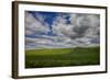 Long Fence Running through the Wheat Field-Terry Eggers-Framed Photographic Print