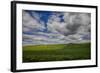 Long Fence Running through the Wheat Field-Terry Eggers-Framed Photographic Print