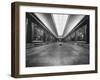 Long Gallery of Paintings at Louvre Museum with Skylight Ceilings-Nat Farbman-Framed Photographic Print