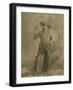 Long Haired Pistol Wielder-Wasson & Sweeney Studio.-Framed Art Print