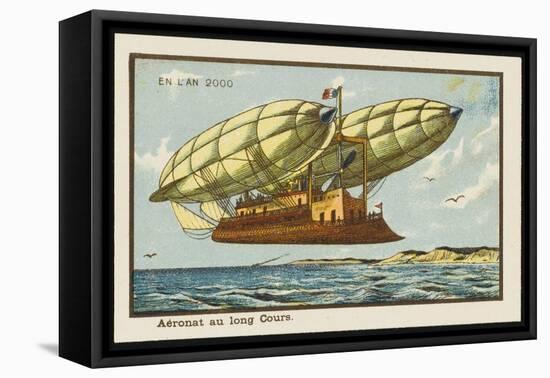 Long-Haul Airship-Jean Marc Cote-Framed Stretched Canvas