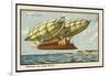 Long-Haul Airship-Jean Marc Cote-Framed Art Print