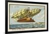 Long-Haul Airship-Jean Marc Cote-Framed Art Print