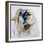 Long Horn Sheep-Lou Gibbs-Framed Giclee Print