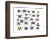 Long Horned Beetles Head on View-Darrell Gulin-Framed Photographic Print