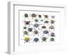 Long Horned Beetles Head on View-Darrell Gulin-Framed Photographic Print