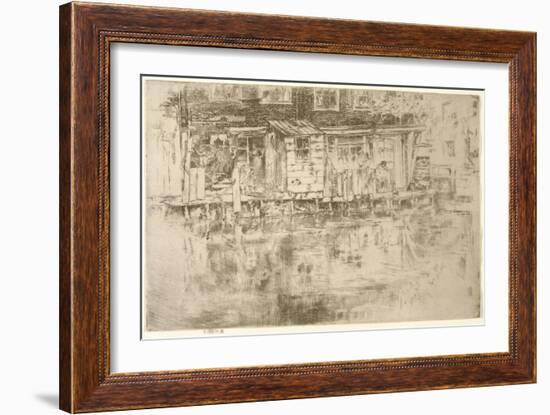 Long House, Dyers, Amsterdam, 1889-James Abbott McNeill Whistler-Framed Giclee Print