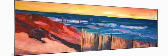 Long Island Beach Scene - Hamptons Beach Walk-Markus Bleichner-Mounted Premium Giclee Print