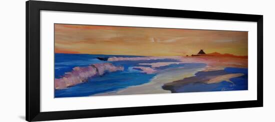 Long Island Beach Scene - Hamptons Beach Waves-Markus Bleichner-Framed Premium Giclee Print