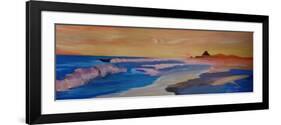 Long Island Beach Scene - Hamptons Beach Waves-Markus Bleichner-Framed Premium Giclee Print