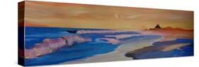 Long Island Beach Scene - Hamptons Beach Waves-Markus Bleichner-Stretched Canvas