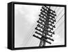 Long Island Railroad Communication Lines-null-Framed Stretched Canvas