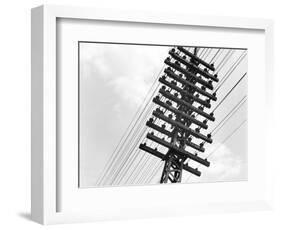 Long Island Railroad Communication Lines-null-Framed Photographic Print