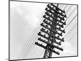 Long Island Railroad Communication Lines-null-Mounted Photographic Print