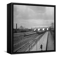 Long Island Railroad Station at the World's Fair-David Scherman-Framed Stretched Canvas