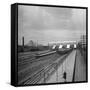 Long Island Railroad Station at the World's Fair-David Scherman-Framed Stretched Canvas