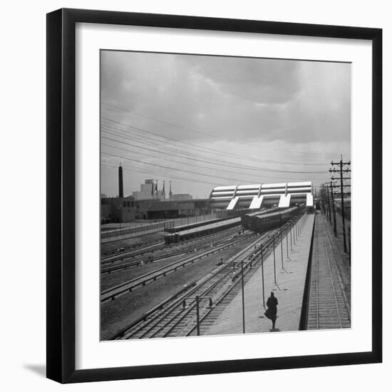 Long Island Railroad Station at the World's Fair-David Scherman-Framed Photographic Print