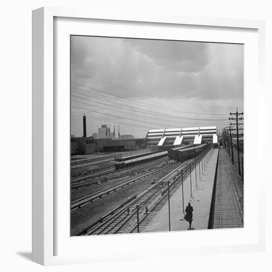 Long Island Railroad Station at the World's Fair-David Scherman-Framed Photographic Print