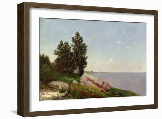 Long Island Sound at Darien-John Frederick Kensett-Framed Giclee Print