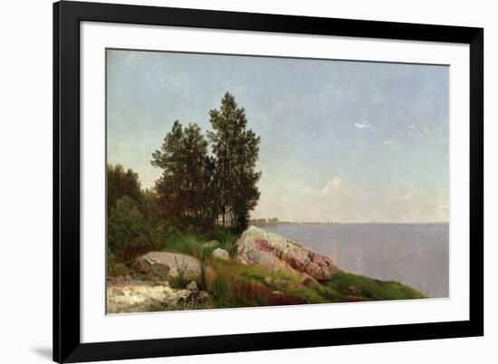 Long Island Sound at Darien-John Frederick Kensett-Framed Giclee Print