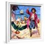 Long John Silver and His Parrot-McConnell-Framed Giclee Print