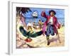 Long John Silver and His Parrot-James Edwin Mcconnell-Framed Giclee Print