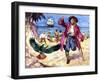 Long John Silver and His Parrot-James Edwin Mcconnell-Framed Giclee Print