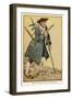 Long John Silver with His Parrot on His Shoulder-Monro S. Orr-Framed Photographic Print