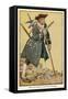 Long John Silver with His Parrot on His Shoulder-Monro S. Orr-Framed Stretched Canvas