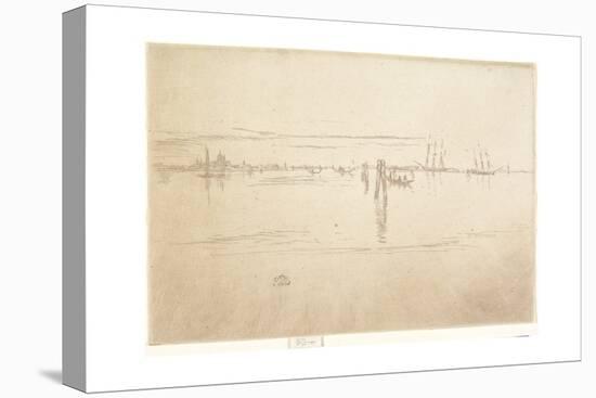 Long Lagoon from The Second Venice Set, 1879-1880-James Abbott McNeill Whistler-Stretched Canvas