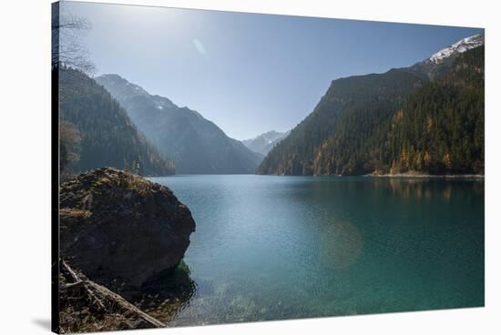 Long Lake, Jiuzhaigou (Nine Village Valley), UNESCO World Heritage Site, Sichuan province, China, A-Michael Snell-Stretched Canvas