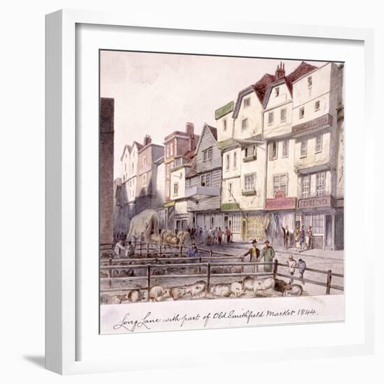 Long Lane, Smithfield, London, 1844-null-Framed Giclee Print