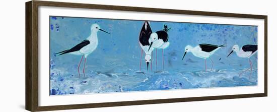 Long Legged Waders-Angela Bond-Framed Premium Giclee Print