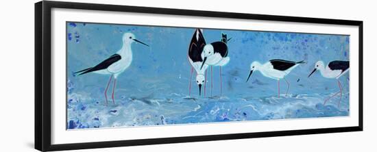 Long Legged Waders-Angela Bond-Framed Premium Giclee Print